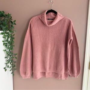 525 America turtle neck rib knit sweater